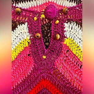 Boston Proper S swim cover up
Colorful Knit Dress
Crochet beach Aloha $ 100